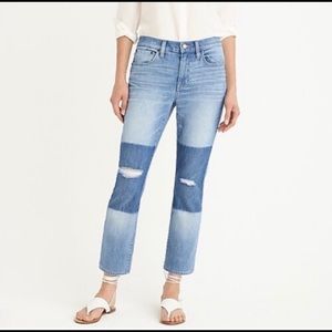 J. Crew Slim Boyfriend DENIM (Shadow Patches)